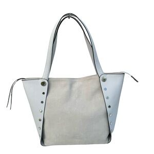 Henri Bendel Cooper Shoulder Bag Nubuck Leather Tote